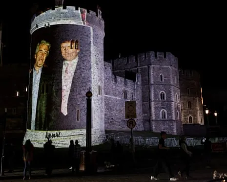Four Individuals Apprehended Following Projections of Trump and Epstein Displayed on Royal Windsor Castle