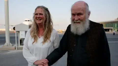 Son of British Pair Detained by Taliban ‘Overjoyed’ as They Come Back to Britain