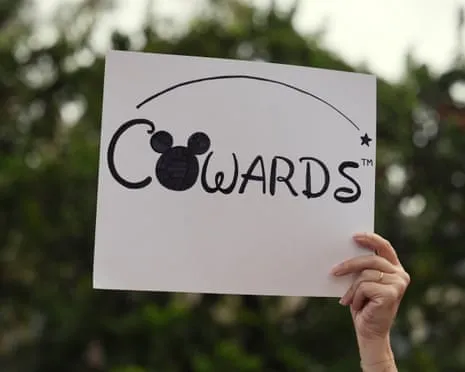 Scores Protest Outside Mickey Mouse Company Headquarters Over ‘Un-American’ Jimmy Kimmel Show Removal