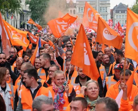 France-Wide Strike Action Witnesses Vast Numbers Marching Throughout France